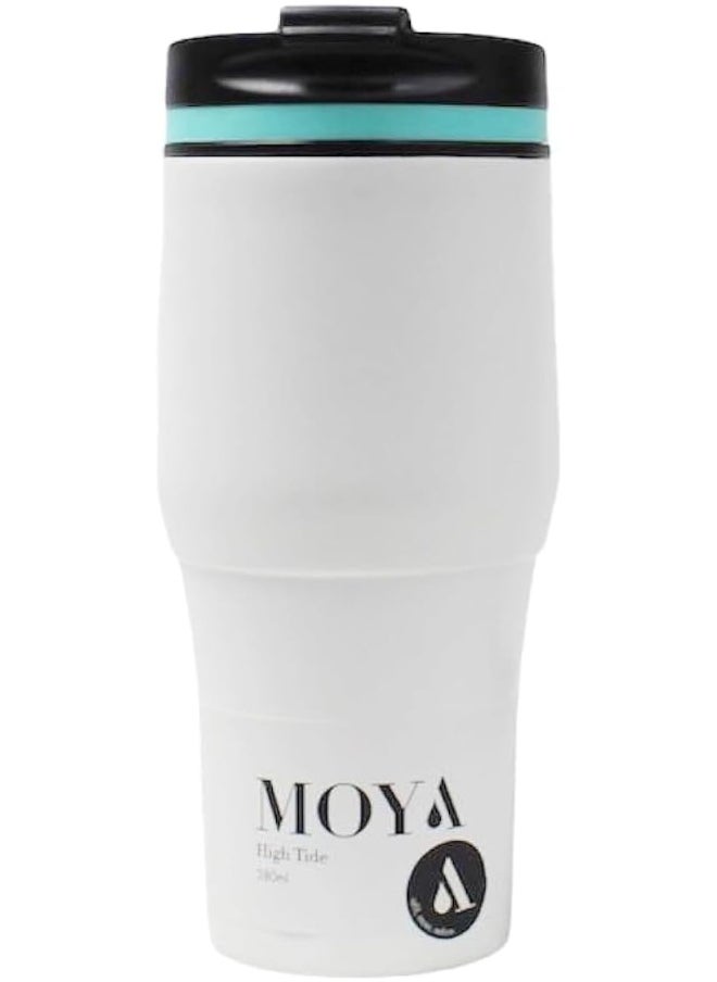 High Tide Travel Coffee Mug Blue/White 380ML