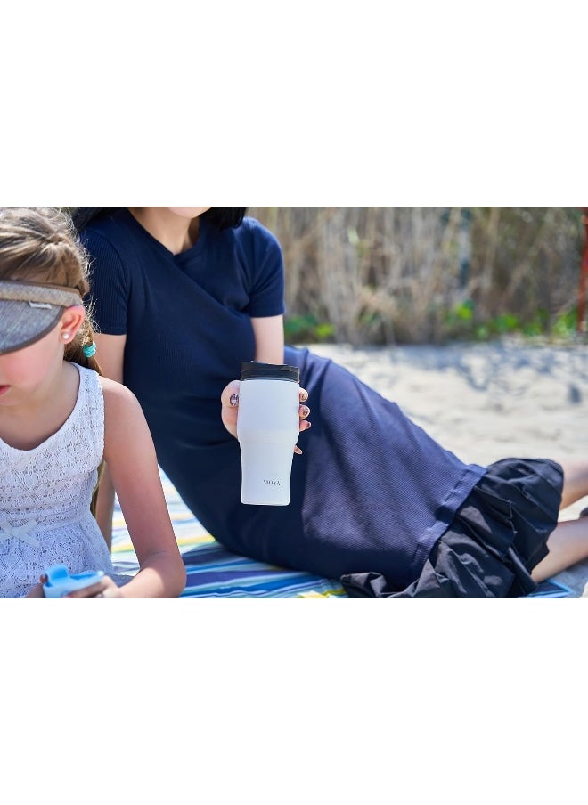 High Tide Travel Coffee Mug Blue/White 380ML