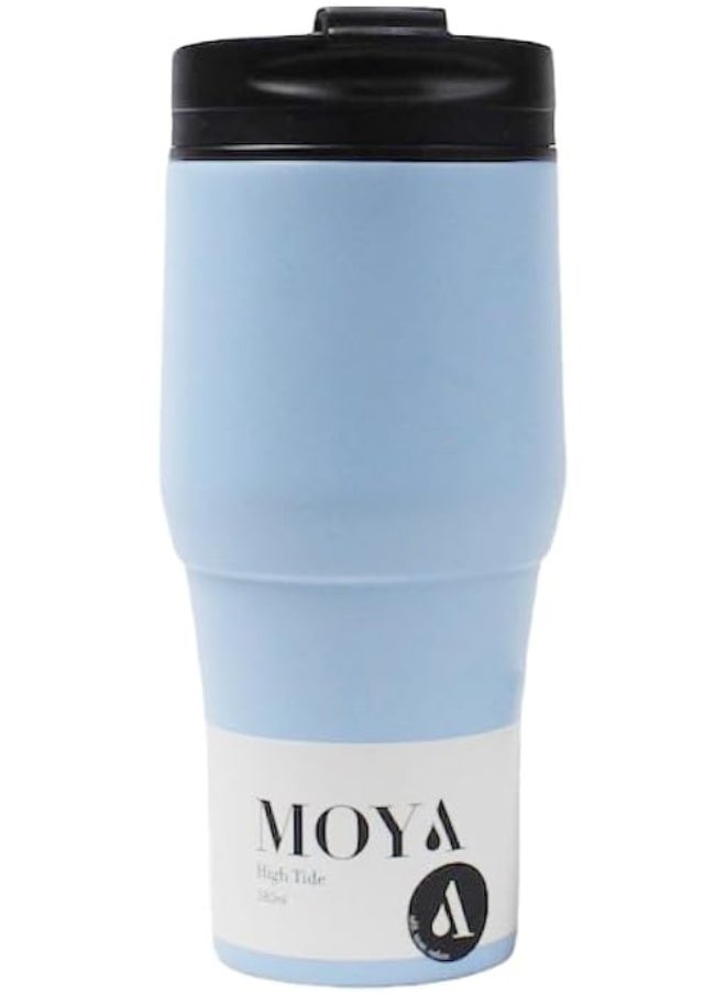High Tide Travel Coffee Mug Black/Powder Blue 380Ml