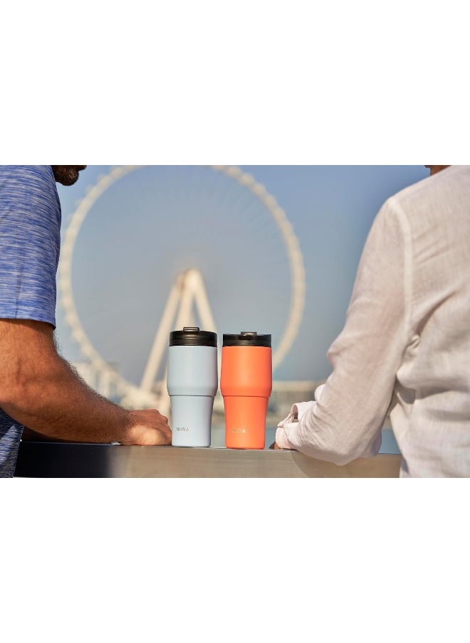 High Tide Travel Coffee Mug Black/Powder Blue 380Ml