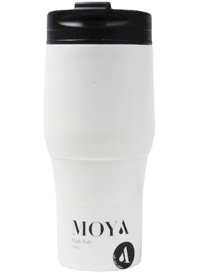 High Tide Travel Coffee Mug Black/White 380ML