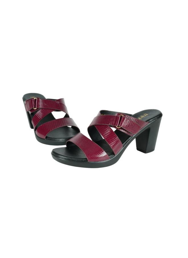 092-2910 Michelle Morgan Ladies High Heel Sandals 414RJ992 Bordo