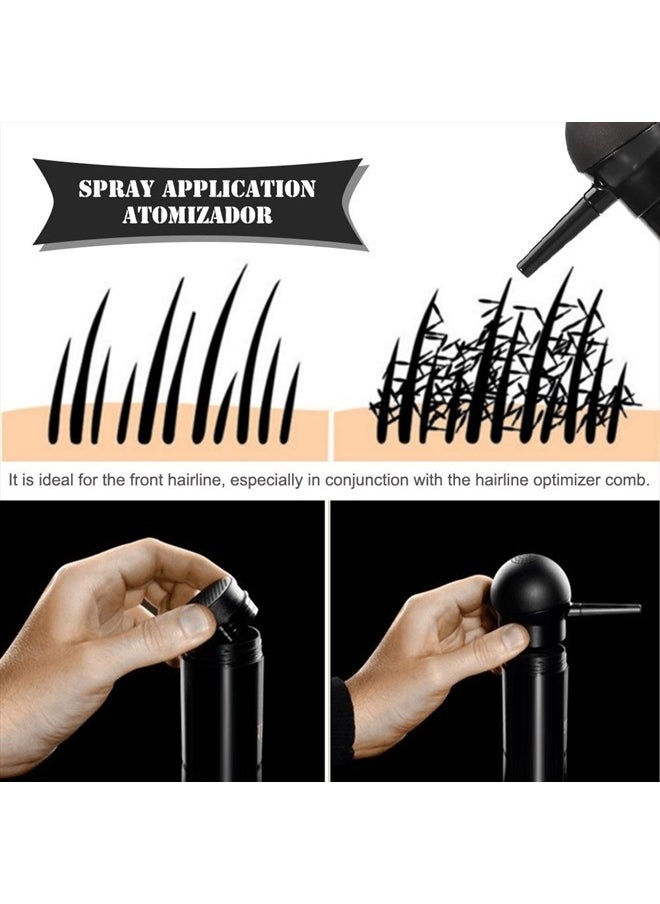 Hair Fiber Applicator, Hair Building Fibers Spray Nozzle Pump Hair Powder Sprayer Hair Thickening Nozzle Pump Atomizer Hairdressing Tool for Hair Extensions Barber Salon Hair Styling Supplies