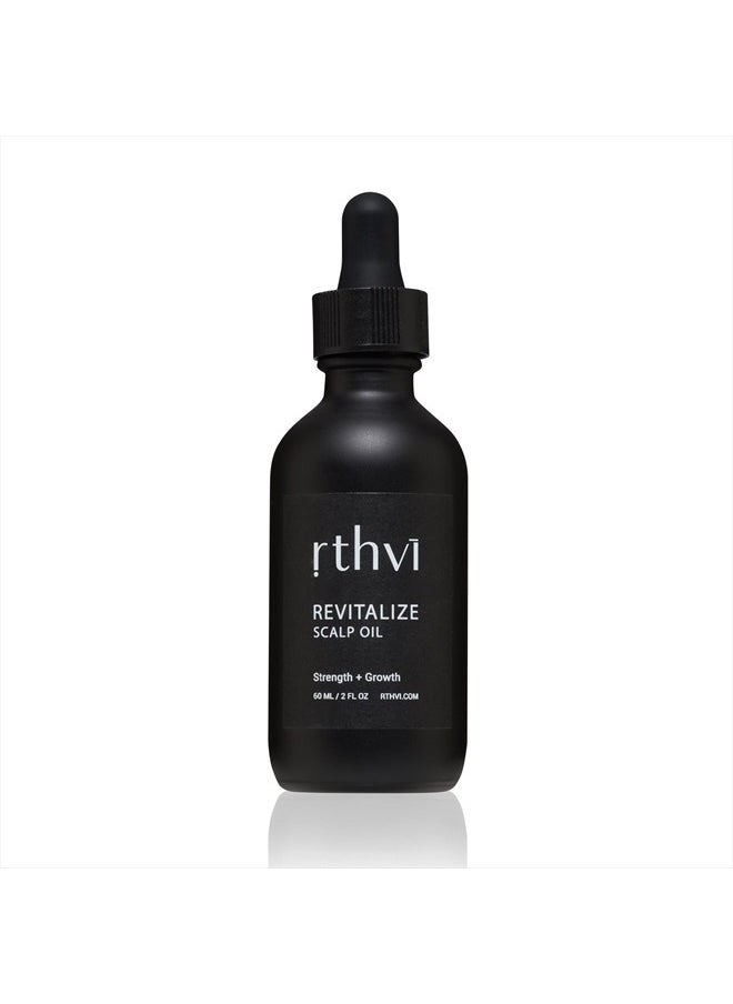 Revitalize Natural Hair Growth Oil for Hair Loss & Thinning with Rosemary, Amla, Stinging Nettle, Peppermint, Bhringraj, Argan & Castor Oil - Paraben & Sulphate Free 2 Oz