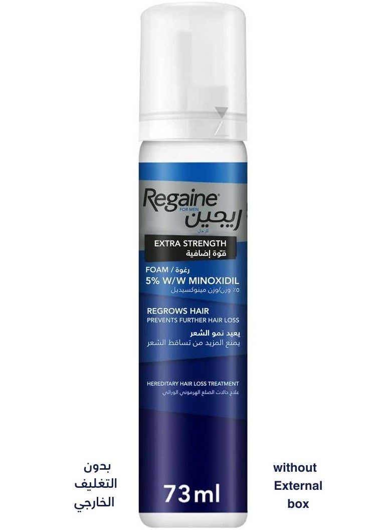 REGAINE For Men Extra Strength Foam 5% W/W Minoxidil, 73ml