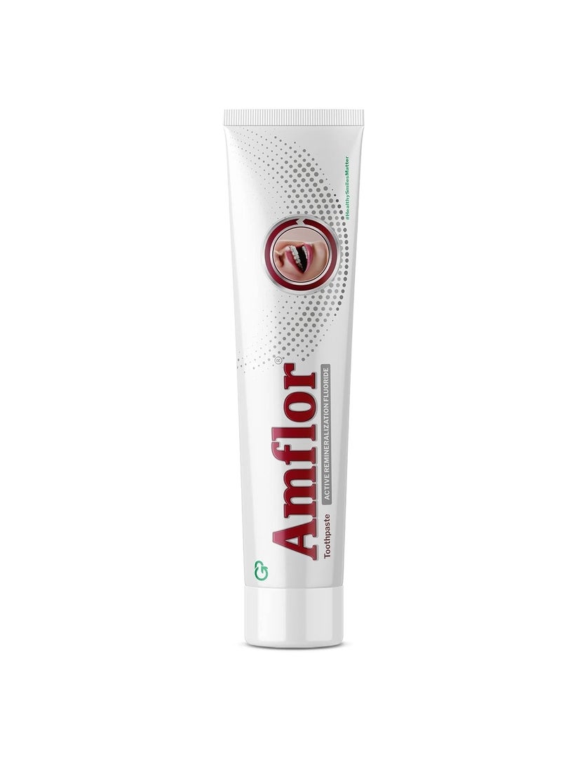 Amflor Toothpaste for Braces | Prevents Cavities & White Spot Lesions | Organic Amine Fluoride for Enamel Remineralization| Mint Flavour Orthodontic Toothpaste | Pack of 2 (70 g per pack)