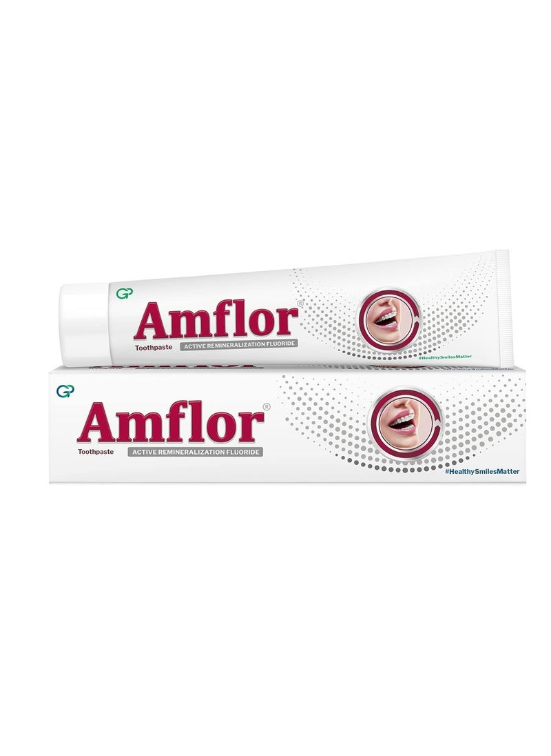 Amflor Toothpaste for Braces | Prevents Cavities & White Spot Lesions | Organic Amine Fluoride for Enamel Remineralization| Mint Flavour Orthodontic Toothpaste | Pack of 2 (70 g per pack)