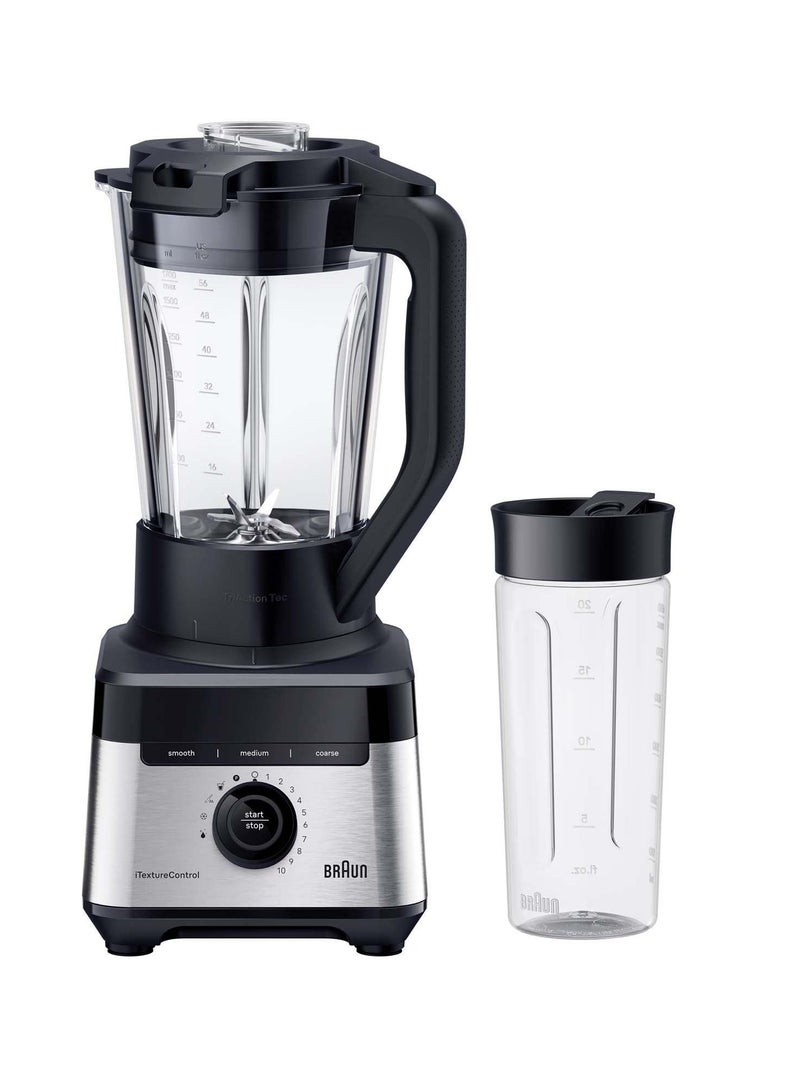 Power Blender 7, Glass Jug, 10 Speeds, 2 L 1400 W JB7551BK Black/Silver