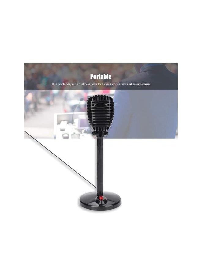 Desktop Conference Microphone, High Sensitivity Portable USB Conferencing Microphone, 360° Sound Pickup One-button Switch Desktop Conference Mic