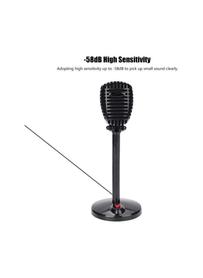 Desktop Conference Microphone, High Sensitivity Portable USB Conferencing Microphone, 360° Sound Pickup One-button Switch Desktop Conference Mic