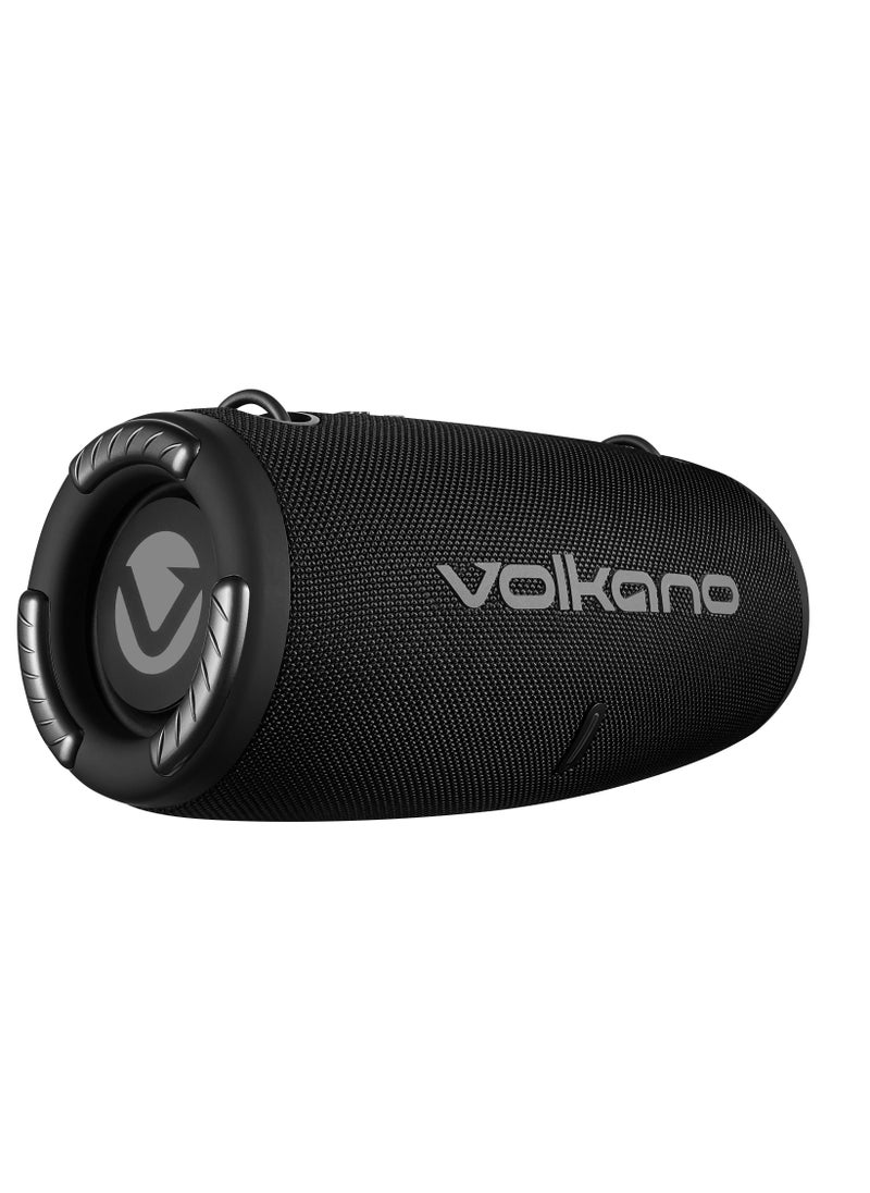 Cyclone Series Portable Bluetooth Speaker, Upto 9 Hour Playtime, 1 Year Warranty - Black