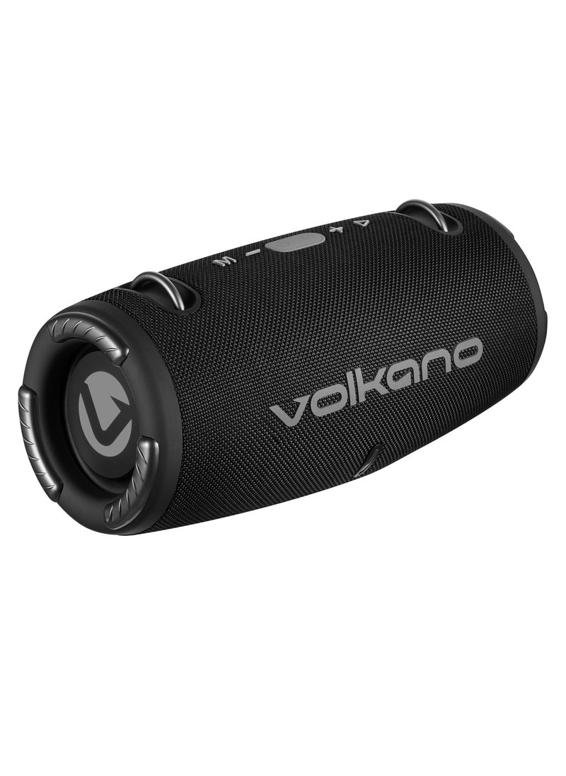 Cyclone Series Portable Bluetooth Speaker, Upto 9 Hour Playtime, 1 Year Warranty - Black