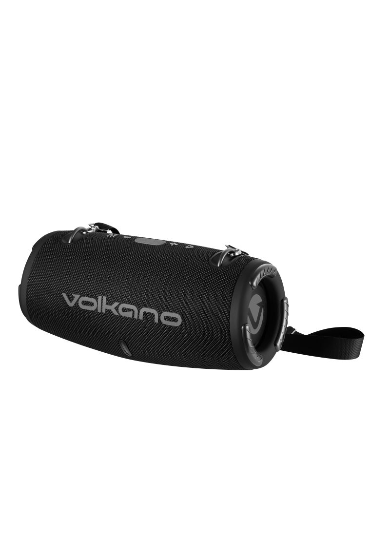 Cyclone Series Portable Bluetooth Speaker, Upto 9 Hour Playtime, 1 Year Warranty - Black