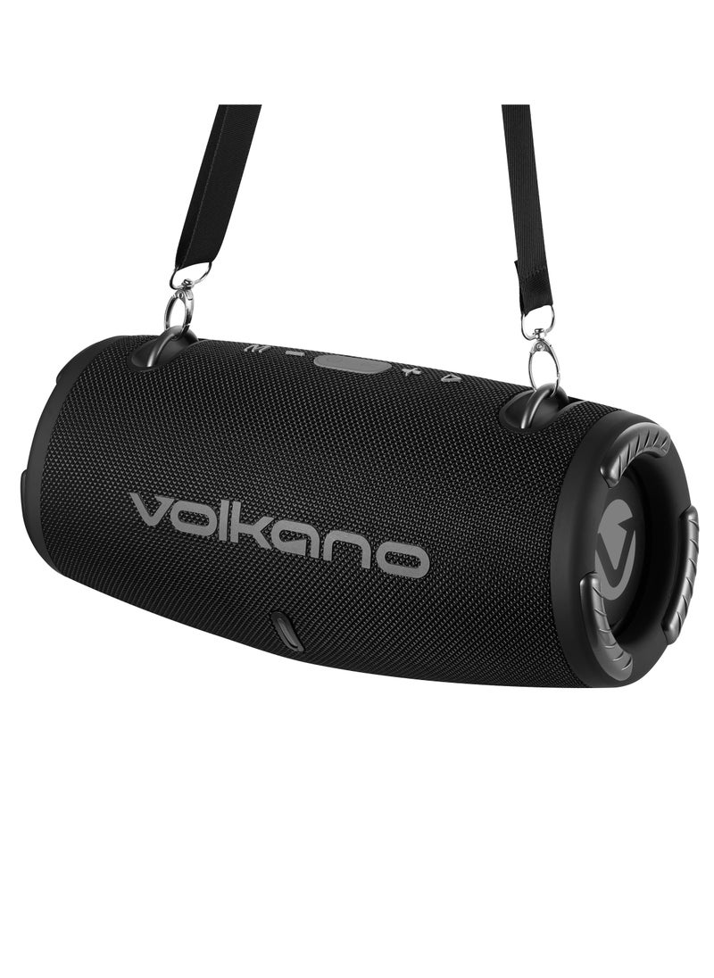 Cyclone Series Portable Bluetooth Speaker, Upto 9 Hour Playtime, 1 Year Warranty - Black