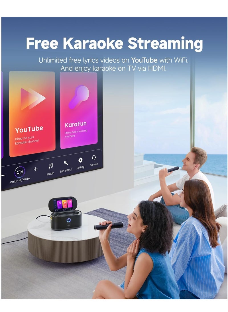 IKARAO S1 ALL-IN-ONE SMART PARTY SPEAKER 550W 10.1'' HD SELF-CHARGING W/L MIC x2 BT 5.4 WI-FI HDMI 5.3 KG 12HRS PT USB GUITAR/MIC AUX USB-C IN/OUT CARRY STRAP