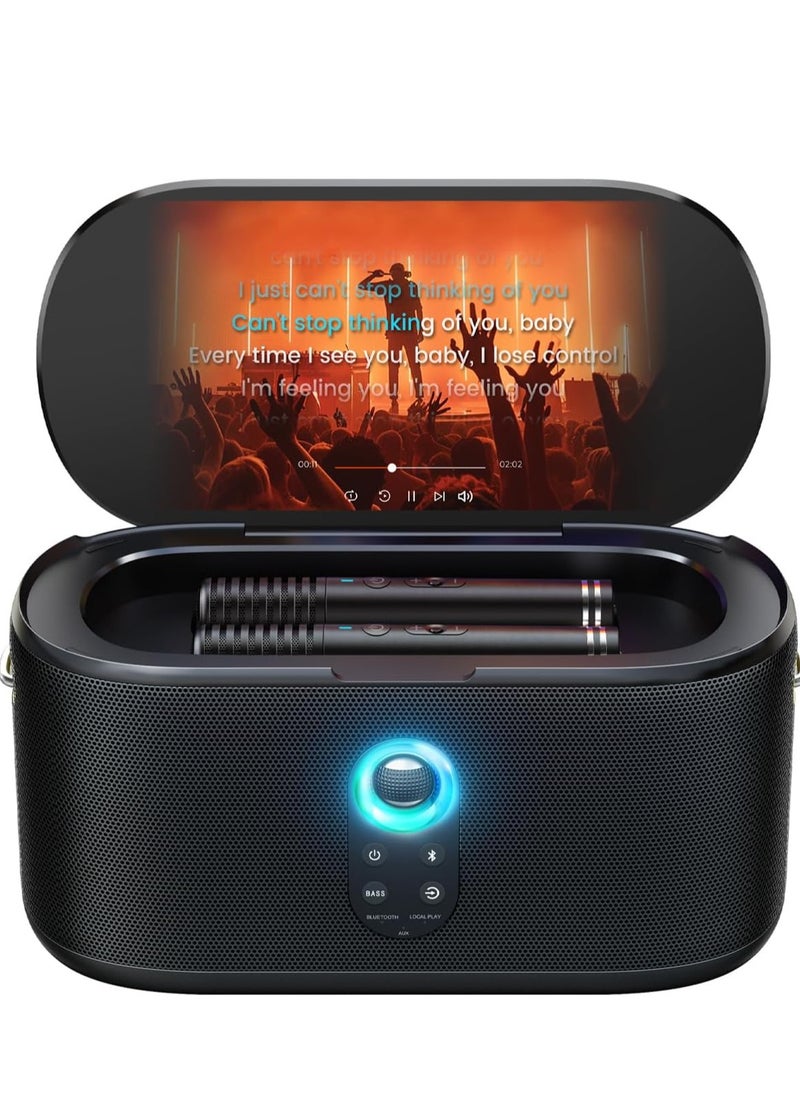 IKARAO S1 ALL-IN-ONE SMART PARTY SPEAKER 550W 10.1'' HD SELF-CHARGING W/L MIC x2 BT 5.4 WI-FI HDMI 5.3 KG 12HRS PT USB GUITAR/MIC AUX USB-C IN/OUT CARRY STRAP