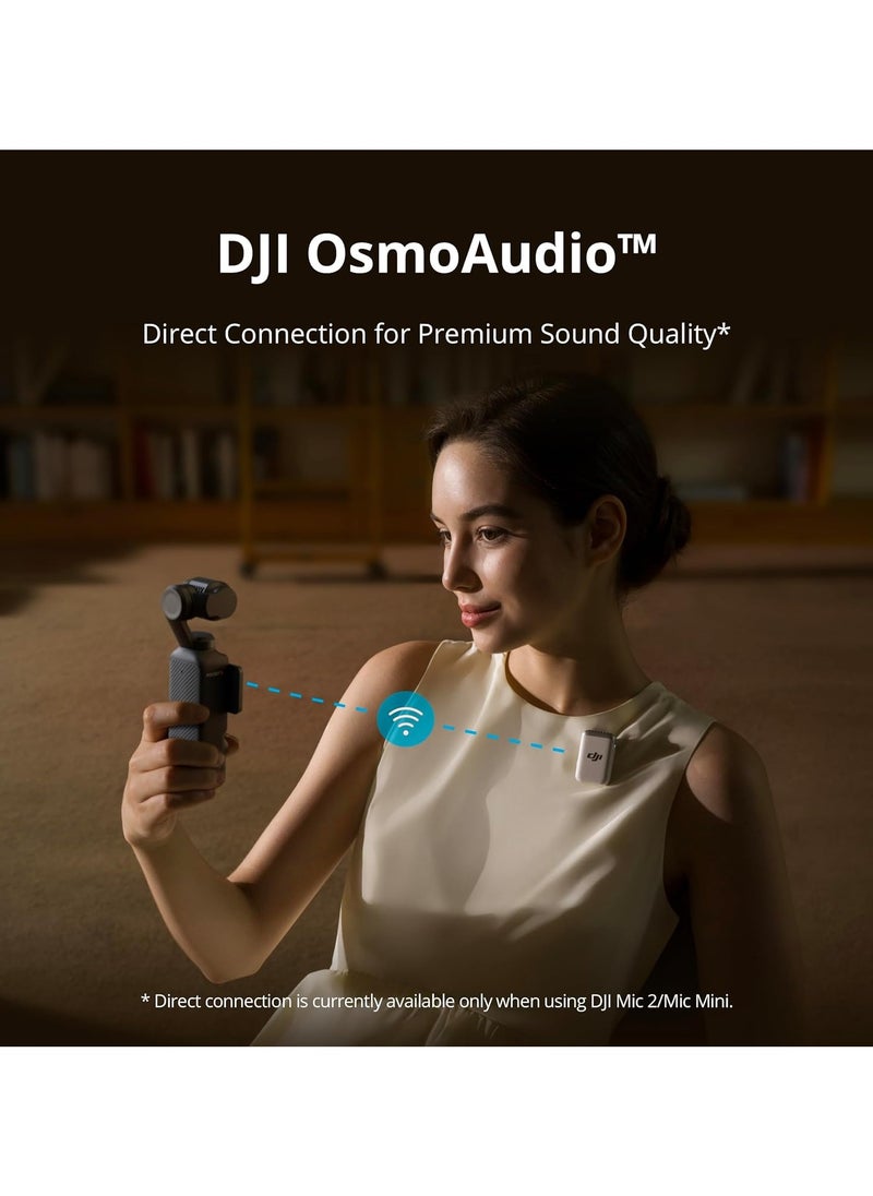 DJI Osmo Pocket 3 Creator Combo, Vlogging Camera with 1'' CMOS & 4K/120fps Video, 3-Axis Stabilization, Face/Object Tracking, Mic Included for Clear Sound, UAE Version with Official Warranty Support