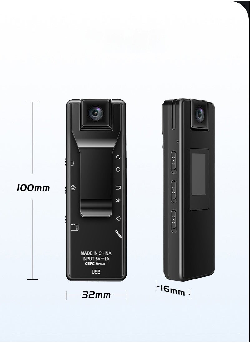 4K Wide Angle Ultra HD Sports Camera Professional Video Pen Panoramic Recorder Clip On Outdoor Photography with Audio and Video Recording