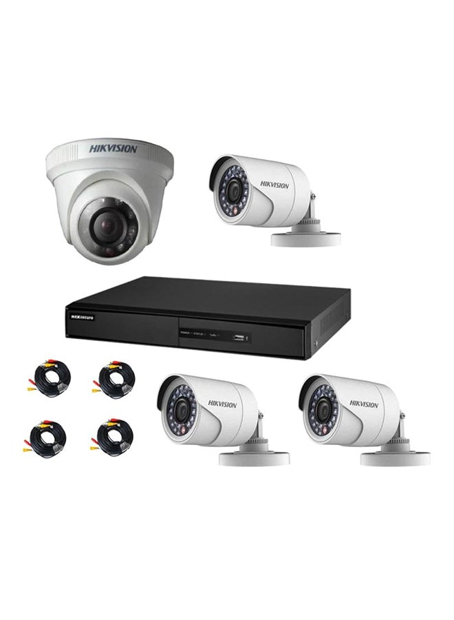 4-Channel Turbo HD DVR Surveillance Camera Kit