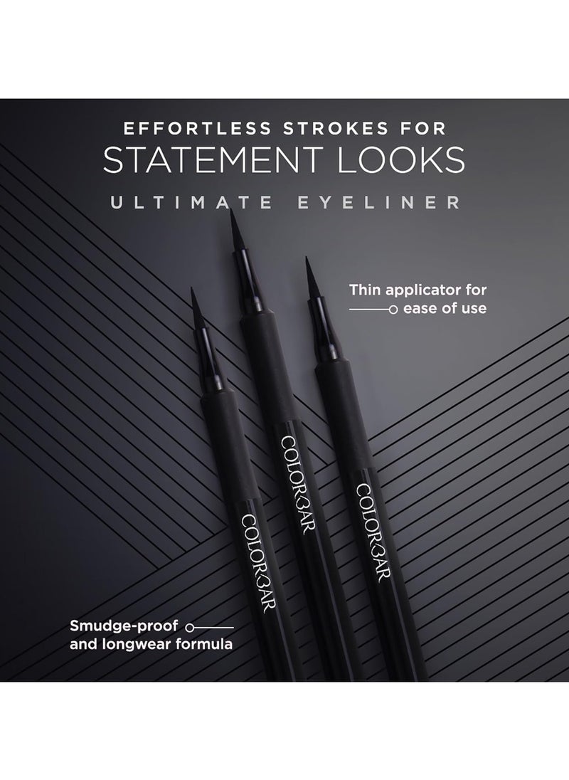 Ultimate Eye Liner, Black, 1ml | Waterproof | Transfer-proof | Lasts upto 16 hours