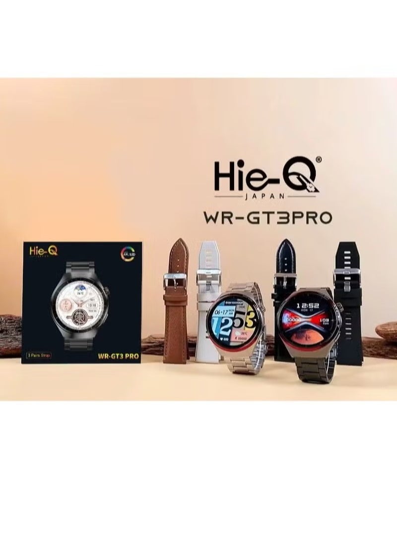 Smart Watch WR-GT3 Pro – 1.43 Inch AMOLED Display, Fitness Tracker, Heart Rate & Sleep Monitor, Waterproof, Multi-Sport Modes, Smart Notifications, Long Battery Life