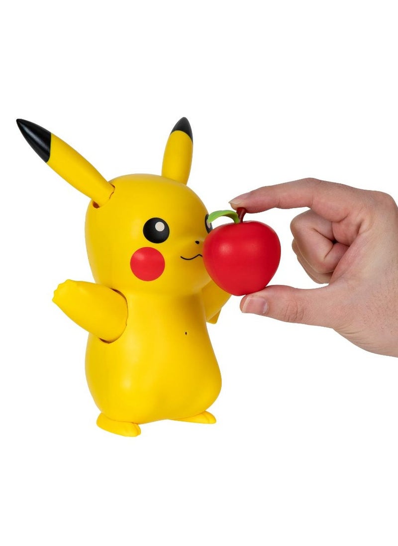 Pokemon Feature Deluxe Pikachu Train & Play 4.5-Inches, Battery Operated | Collectible Figure | Interactive Figure | Action Figure | Perfect Gift for Kids and Collectors