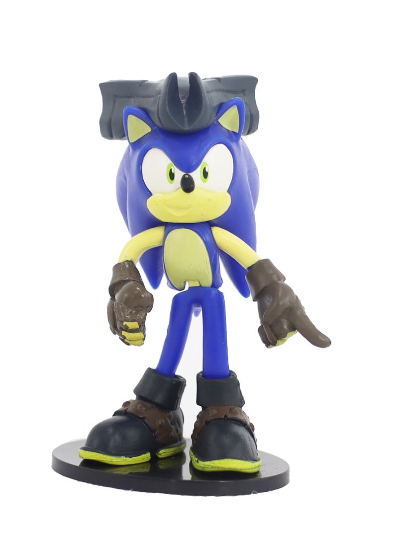 Sonic Figure Action 3-Inches, 4-in-1 Pack, Assorted 1 Piece (Style & Color May Vary) Each Sold Separately | Collectible Figure | Action Figure | Perfect Gift for Kids and Collectors