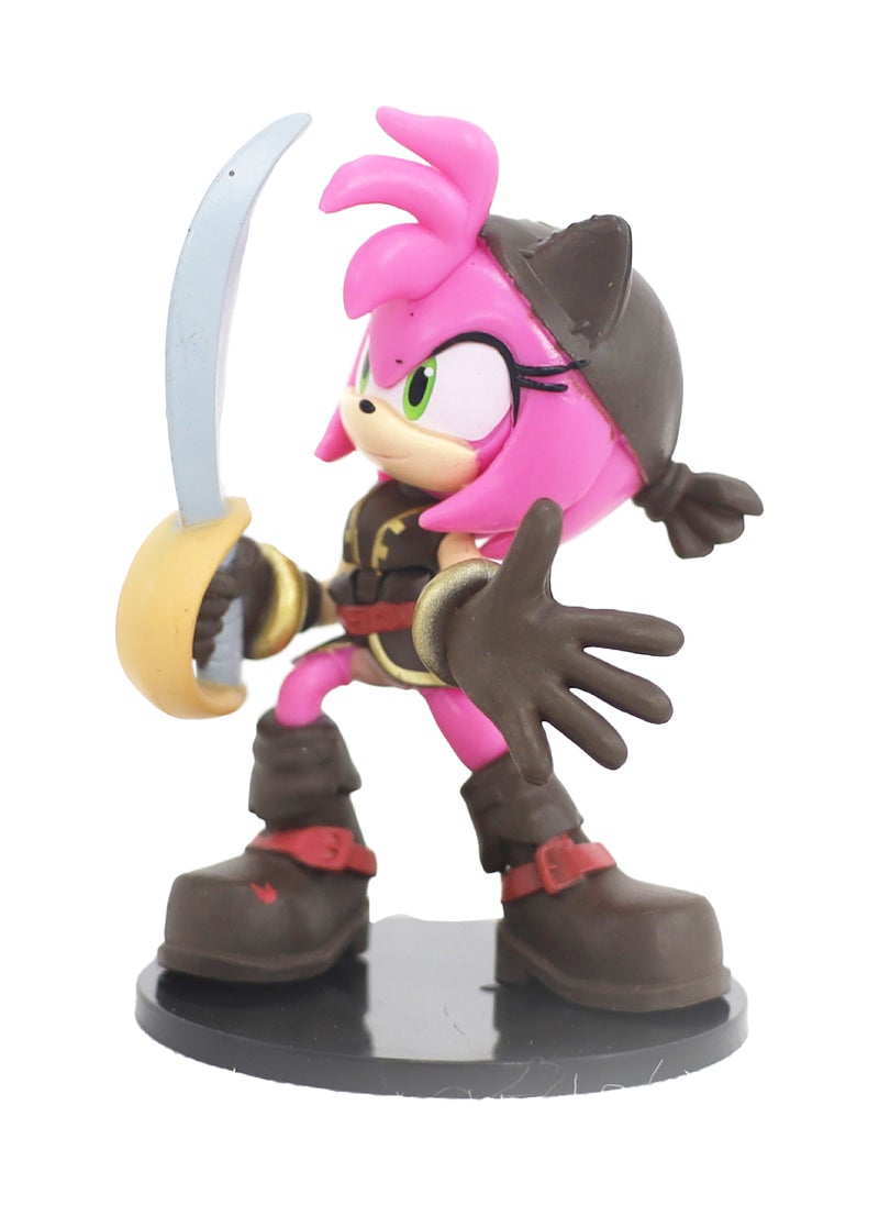 Sonic Figure Action 3-Inches, 4-in-1 Pack, Assorted 1 Piece (Style & Color May Vary) Each Sold Separately | Collectible Figure | Action Figure | Perfect Gift for Kids and Collectors