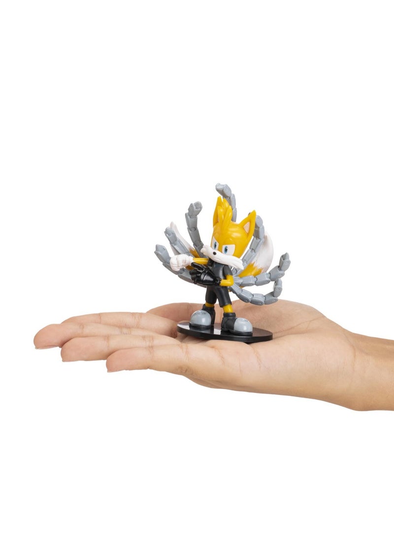 Sonic Figure Action 3-Inches, 4-in-1 Pack, Assorted 1 Piece (Style & Color May Vary) Each Sold Separately | Collectible Figure | Action Figure | Perfect Gift for Kids and Collectors