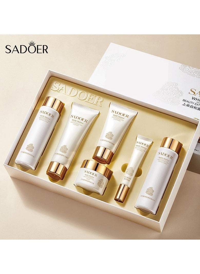 Luxury White Truffle Skincare Set: Six-Piece Moisturizing Radiance and Essence for Radiant Skin