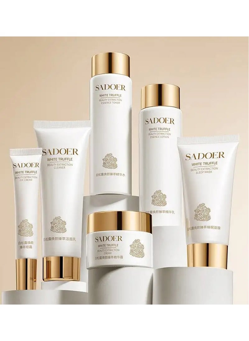 Luxury White Truffle Skincare Set: Six-Piece Moisturizing Radiance and Essence for Radiant Skin