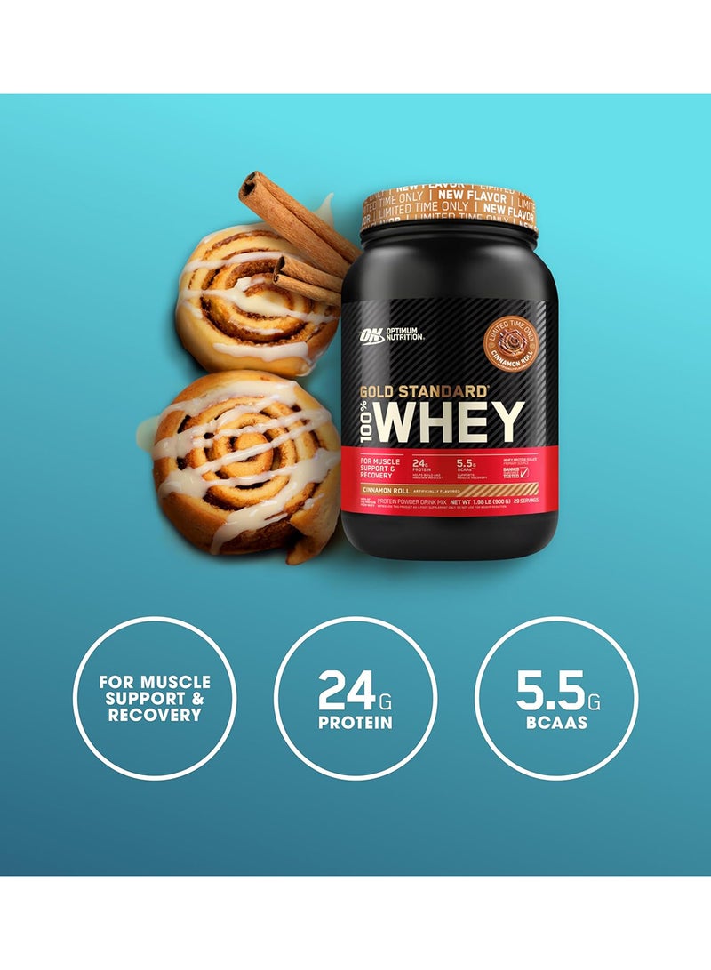 100% Whey Protein Powder 24 Grams of Protein For Muscle Support 1.99 Lbs 29 Servings 900 Grams