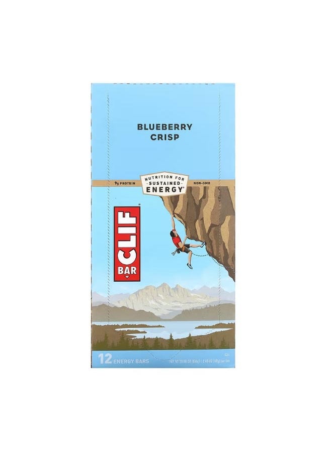 Energy Bar Blueberry Crisp 12 Bars 2.40 oz 68 g Each