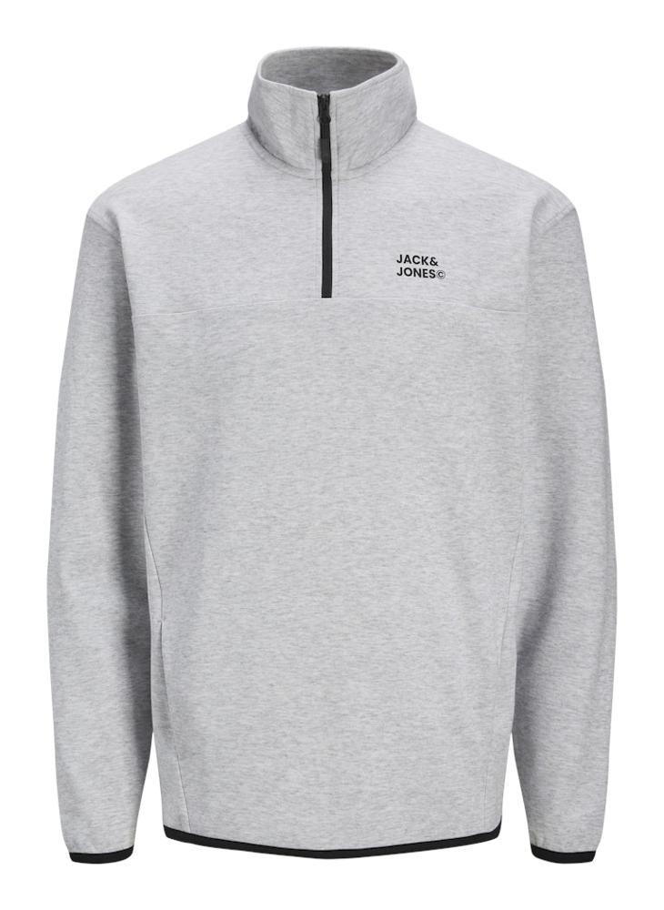 Graphic Print Half Zip Detail Sweatshirt