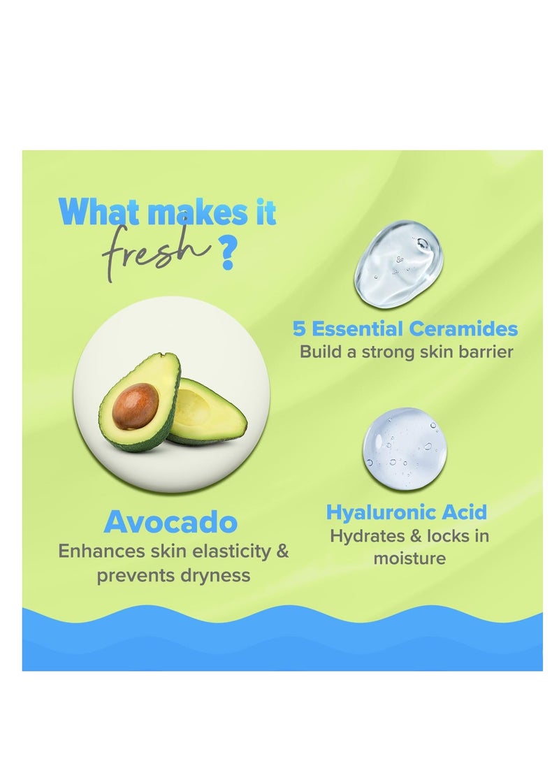 Aqualogica 5 Barrier+ Milk Fluid Moisturizer with Avocado & Ceramides | Lightweight Milk-Like Texture | Repairs & Strengthens Skin Barrier | 48Hr Deep Moisturization I For Dry To Sensitive Skin | Non Sticky, Quick Absorbing & Hydrating | 70 ml