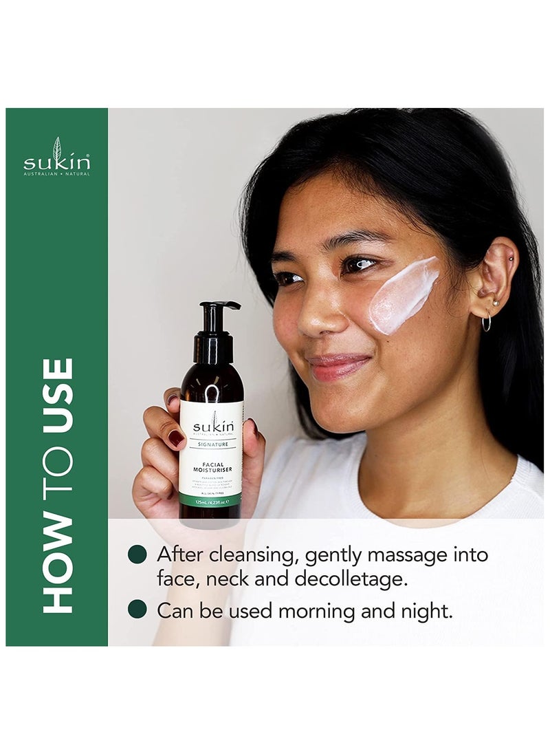 Lightweight Daily Face Moisturizer for Sensitive Skin | Hydrating Australian Skincare with Organic Ingredients | Cruelty-Free & Paraben-Free | Sulfate-Free & Non-Greasy | Natural Skincare Routine for | 120Ml