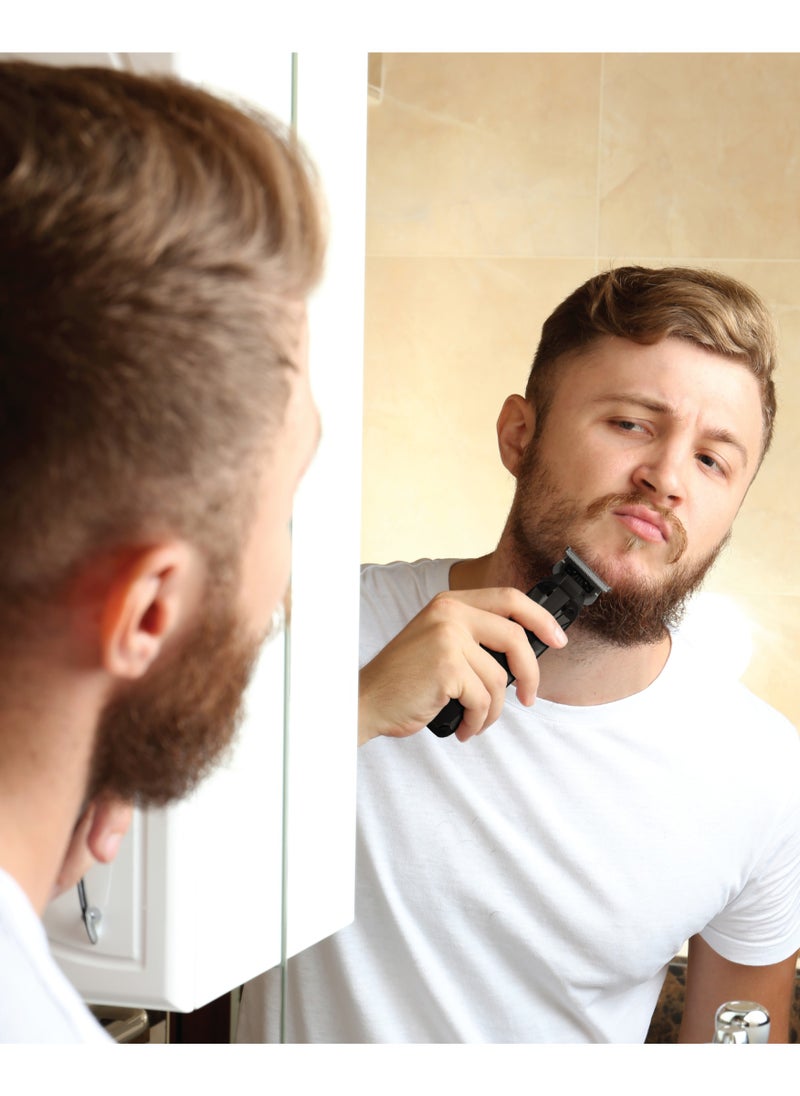 Clip Master the Professional Hair Clipper 3W with 7200 RPM Powerful Motor & Stainless-Steel Blade / 180 min Working Time / Corded & Cordless / On & Off Switch / LED Display / ABS + PC Material - Black