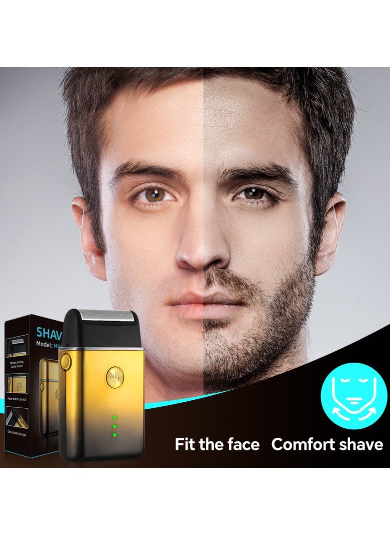 Portable Reciprocating Beard Razor Electric Shaver USB Charging Men's Shaving Razor