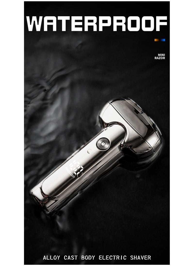 Men's Electric Shaver Portable Mini Razor Small Smart Beard Razor For Boyfriend Gift