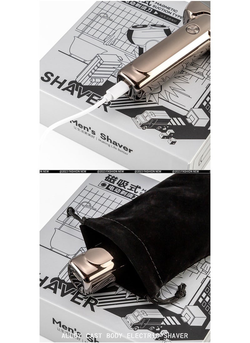 Men's Electric Shaver Portable Mini Razor Small Smart Beard Razor For Boyfriend Gift