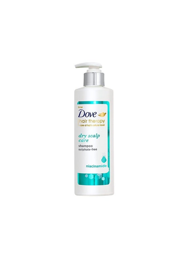 Dove Hair Therapy Dry Scalp Care Sulphate-Free Shampoo, No Parabens & Dyes, With Niacinamide, 380 ml