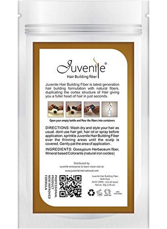 Juvenile Hair Fiber Refill Pack Dark Brown 90 Gram (30 Gram Each)