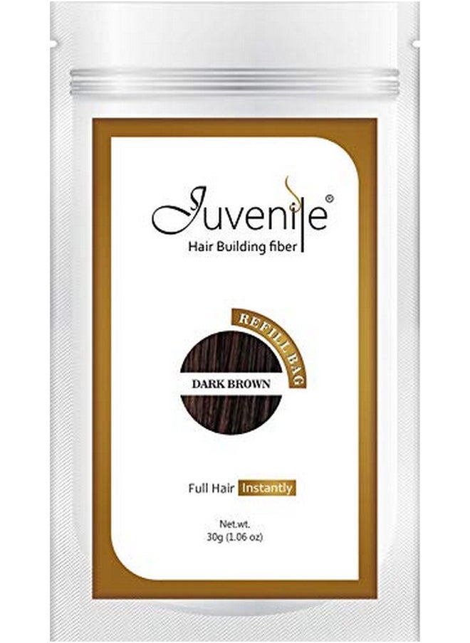 Juvenile Hair Fiber Refill Pack Dark Brown 90 Gram (30 Gram Each)