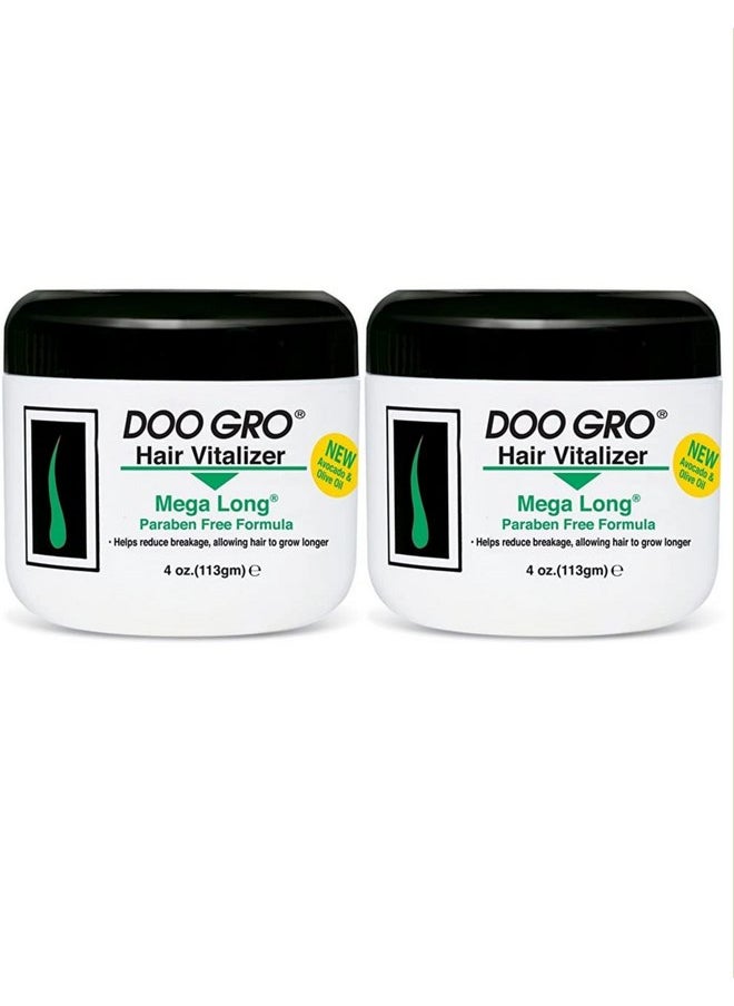 DOO GRO Mega Long Hair Vitalizer, 4 oz (Pack of 2)