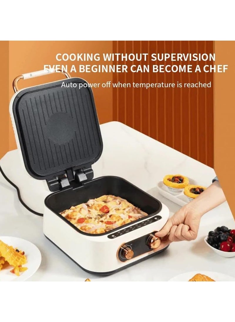 Multifunctional 10-in-1 Electric Grill & Cooking Pot – 2.5L Capacity, 1800W for Frying, Steaming & Grilling