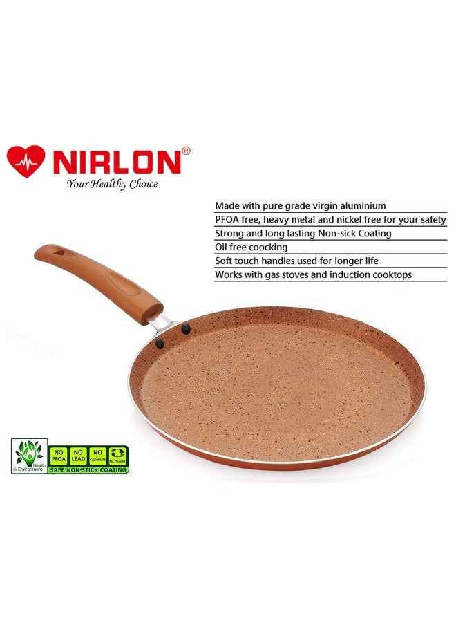 Nirlon Pure Grade Virgin Aluminium Non-Stick Induction Base Ultimate Flat Tawa