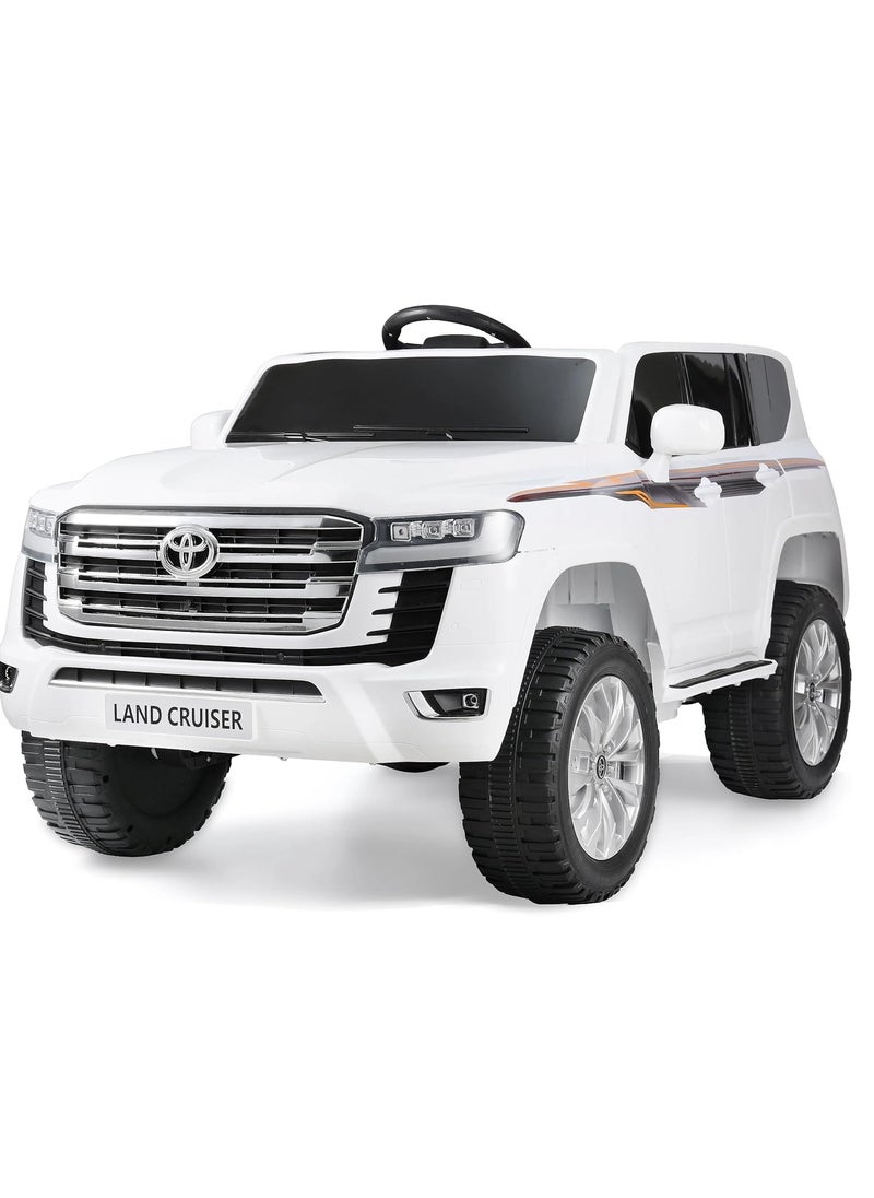 Toyota Land Cruiser Ride On Car - White