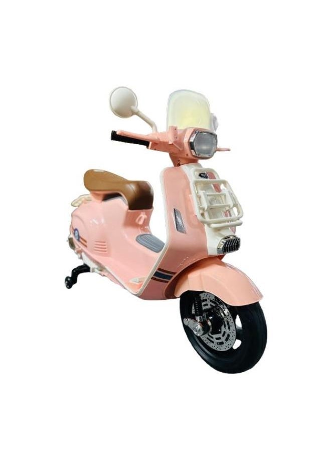 Vespa Motorcycle Ride On Pink