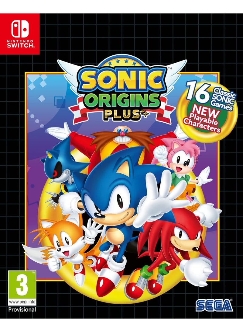 Sonic Origins Plus Day 1 Edition - Nintendo Switch