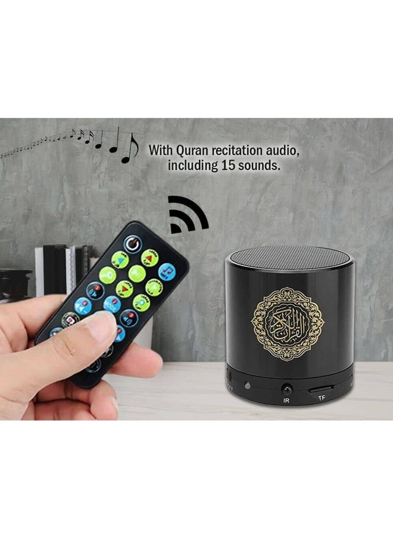 Remote Control Speaker Portable Quran Speaker MP3 Player 8GB TF FM Quran Translator USB Rechargeable Speaker, Secure Digital, Micro SD Quran Smart Lamp Bluetooth Speaker with Remote, Rechargeable